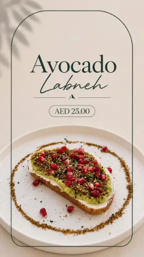 Avocdo labneh