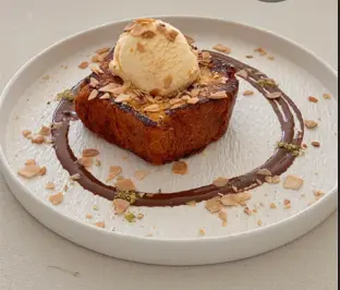 French toast with ice cream